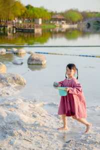 春遊記小眾白沙灘、抓蝌蚪、賞花的濕地公園