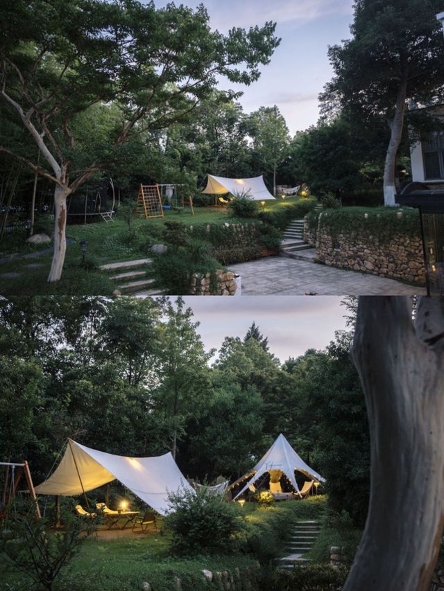 森林裡的獨棟法式花園浪漫露天電影氛圍感