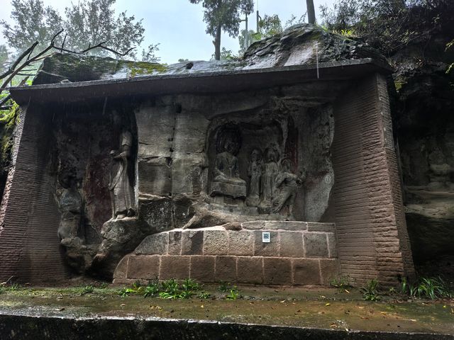 安岳石刻·圓覺洞景區之三。