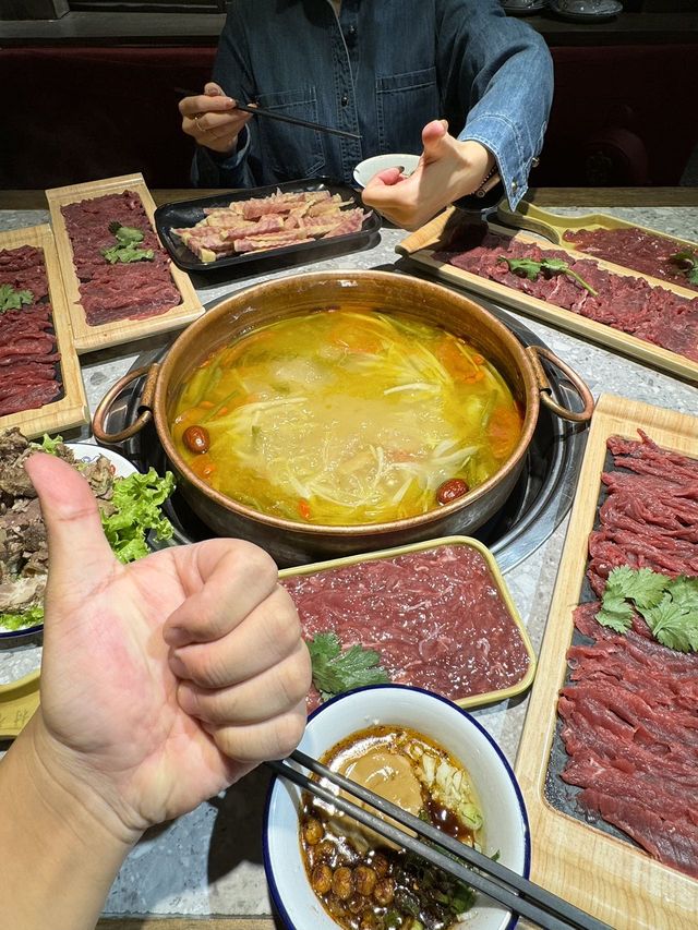 感謝麗江網友！吃到便宜好吃的氂牛火鍋！！。