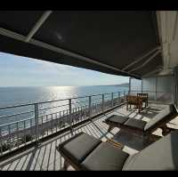 Views of Mediterranean Sea from Le meridien France hotel 