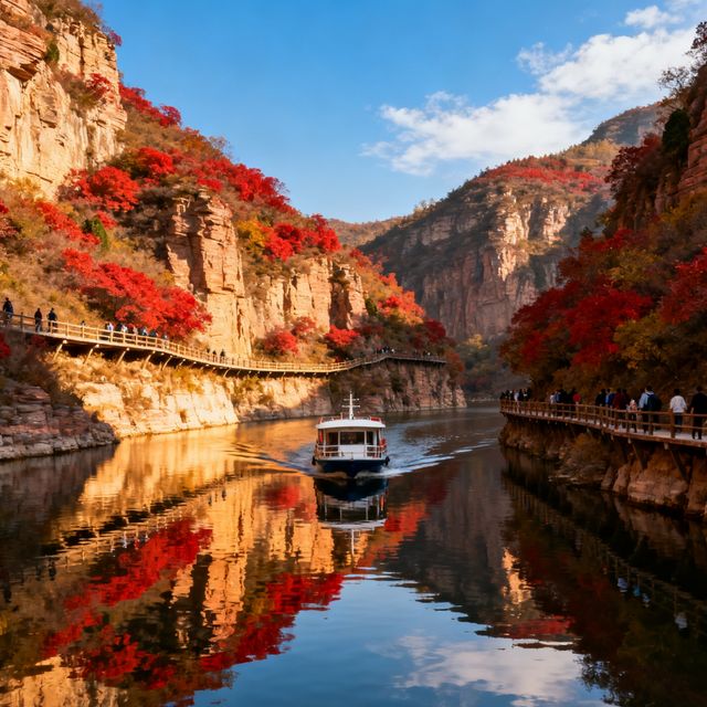 誰說紅葉只有香山？邯鄲這片"小香山"美翻了！