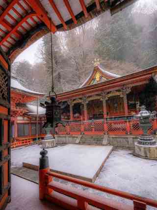 A shrine with the only wooden thirteen-story pagoda in the world