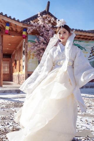 一度は雪景色の朝鮮王女を撮らなきゃね！