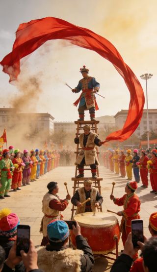 A hardcore Lantern Festival celebration in Northwest China: Guns and candy, molten iron fireworks and laughter