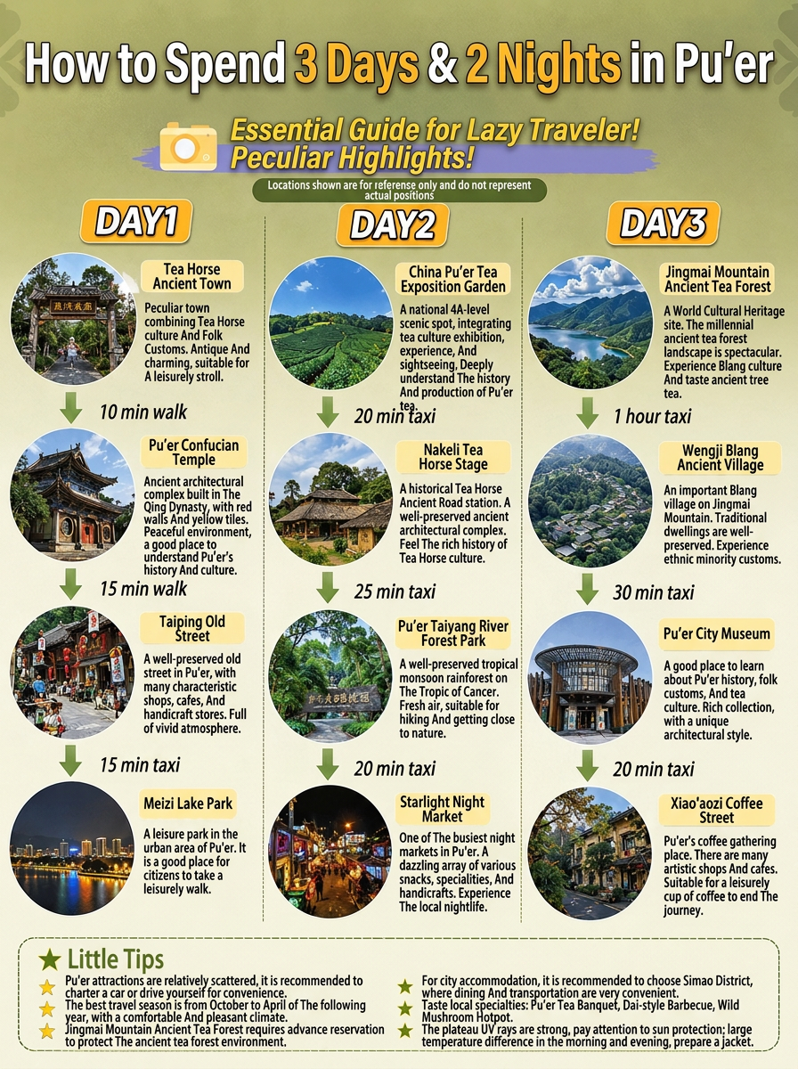 Pu’er 3-day 2-night ultimate guide | Everything you want is right here!