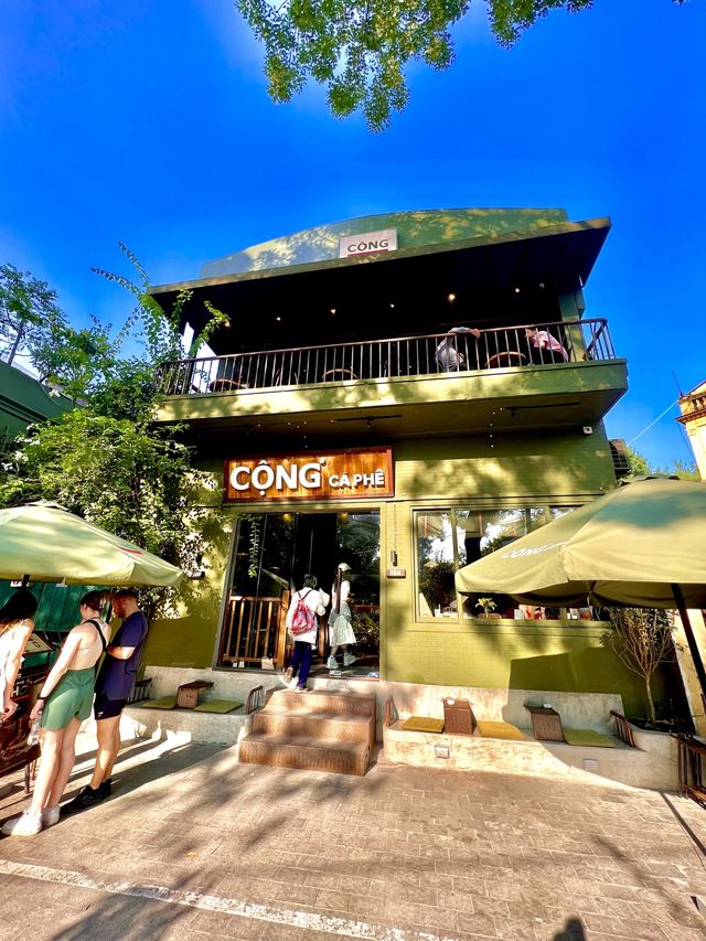 The Most Famous Coffee Shop: Cong Caphe 🇻🇳