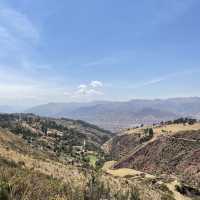 Riding a horse in the Andes Mountain