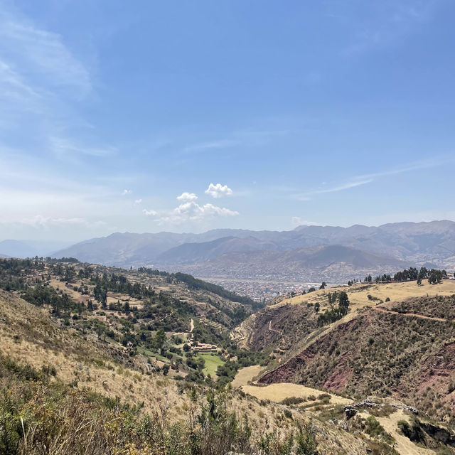 Riding a horse in the Andes Mountain