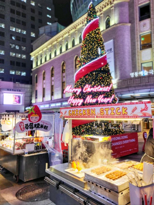 겨울이면 더 핫해지는 명동거리🎄✨️