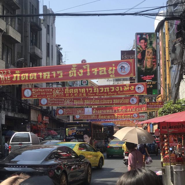 Special decorations and food for CNY in Bangkok