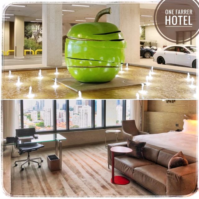 Iconic Big Green Apple at One Farrer Hotel 