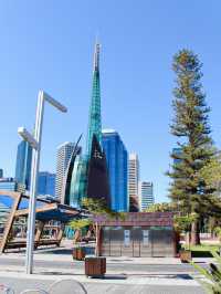 Iconic Bell Tower and Elizabeth Quay in Perth 🇦🇺