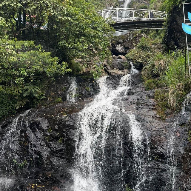 Touristy Silver Waterfall