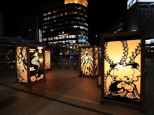 畳一畳の「大灯籠」長野灯明祭り
