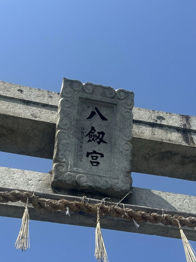 【福岡神社】福岡県指定の天然記念物のイチョウの木がある