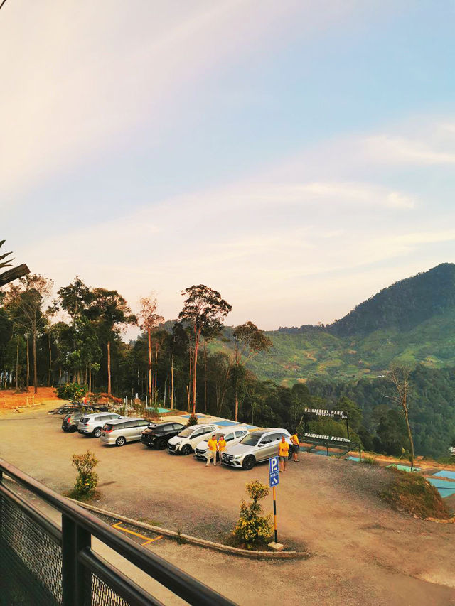 Dine with mountain view 🗻🌋