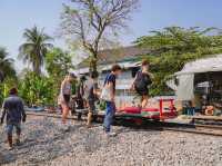 Bamboo train รถไฟไม้ไผ่ ที่พระตะบอง