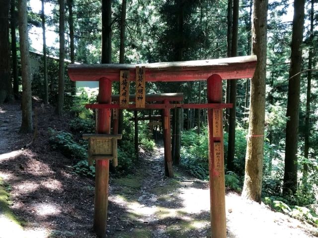 霊山石鎚の真正面。パワースポット
