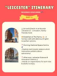 Leicester itinerary 🇬🇧