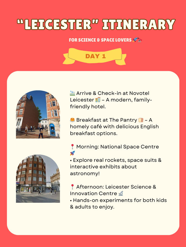 Leicester itinerary 🇬🇧