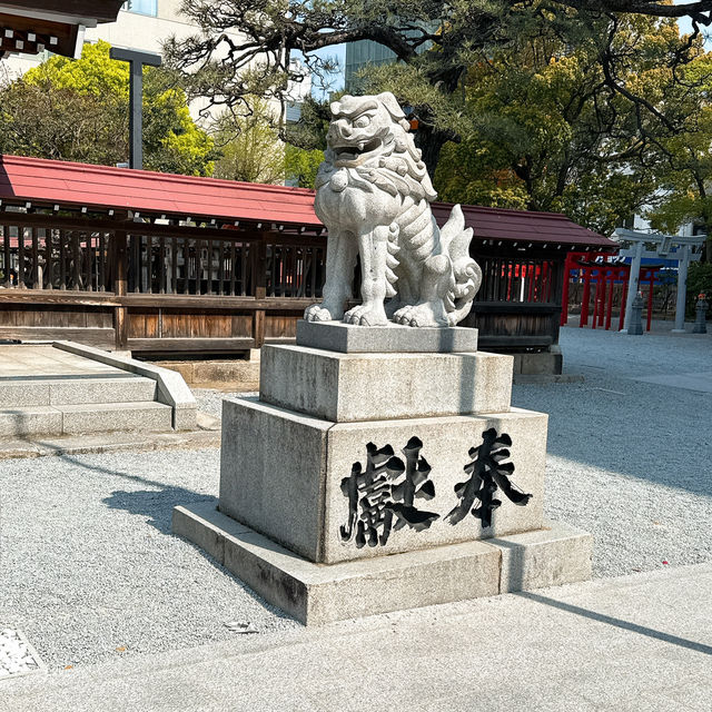 【天神】活気あふれる天神のど真ん中✨神々しい神社✨