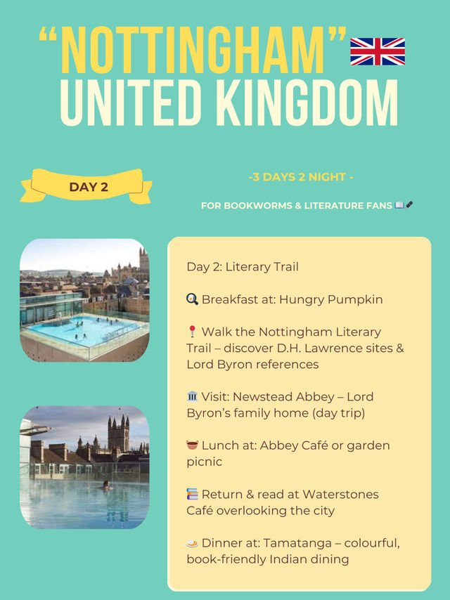 Nottingham itinerary 💚
