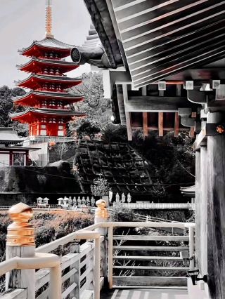 Escape into a dream at Honolulu-ji Temple nestled in the mountains