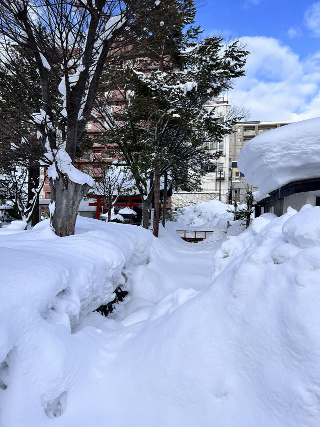 📍青森善知鳥神社｜雪國裡的紅色信仰之路