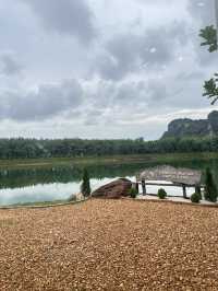 Behind the mountain