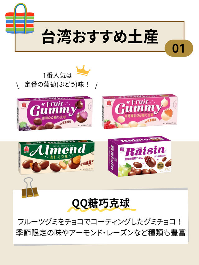 コンビニで買える！おすすめ台湾土産5選🛍️