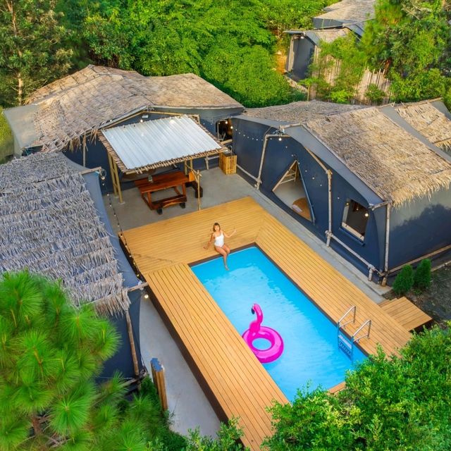 "Giant Cabin Glamp G2" ห้องพักสไตล์แกลมปิ้งเขาใหญ่