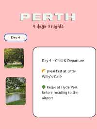Perth 4 days itinerary 💖