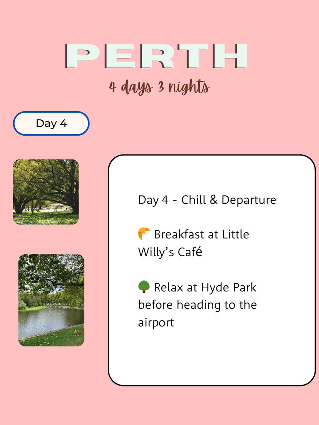 Perth 4 days itinerary 💖