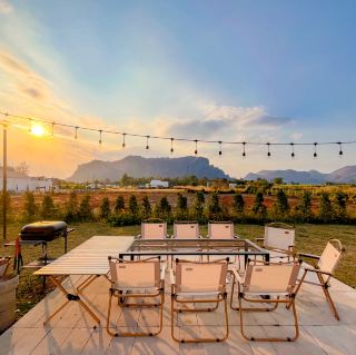 Minimalist-style pool villa at Phu Pha Man