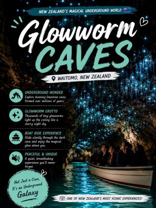 🇳🇿 Waitomo Glowworm Caves | A Galaxy Hidden Underground ✨