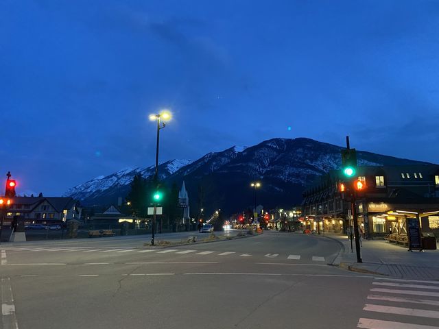 Banff Town at night