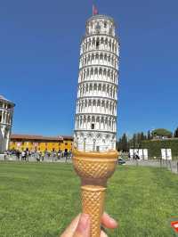 The leaning tower of Pisa