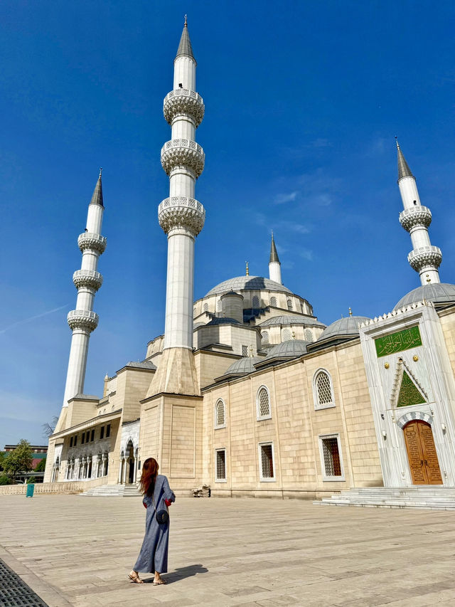 Spring Visit to the Stunning Turkish Mosque in Bishkek
