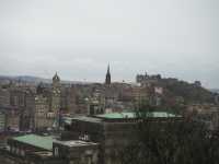 Hiking Calton Hill and enjoying the panorama of Edinburgh