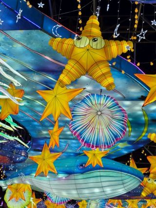 🌊✨ An underwater world made of light at the Qingdao International Beer Festival!