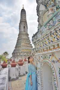 【Travel around the 🌍 world】Bangkok, Thailand 🇹🇭. Photoshoot in Thai costume at the Arun Temple