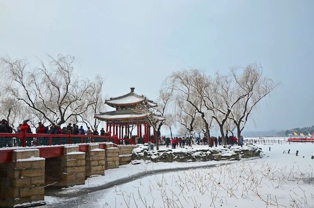 河南開封雪景：純白童話，冬日奇觀