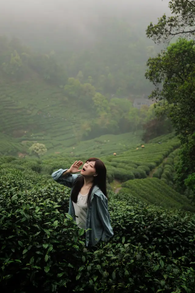 Hiking through the Longjing Tea Hills in Hangzhou, you step into the verdant world of the movie