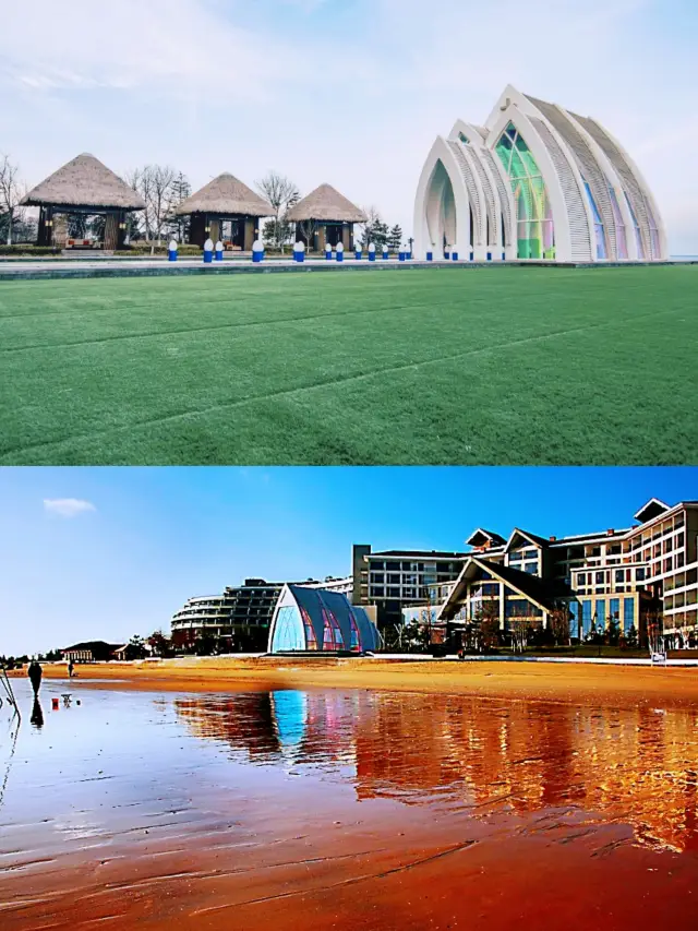 The water is clear, the sand is fine, and there are few people - perfect for a family trip to Rongcheng! Superb!