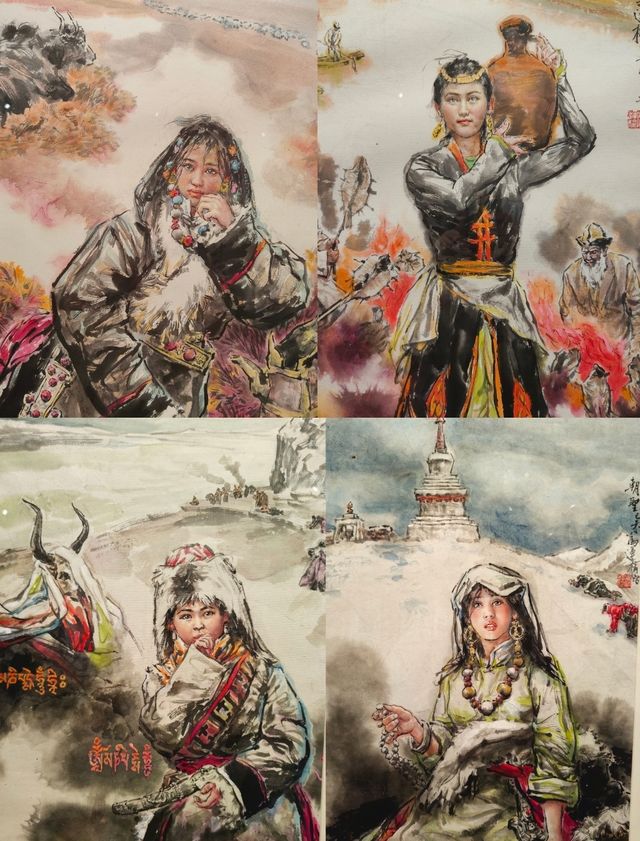 躺平式遛娃，來浙美欣賞浙派人物畫吧!