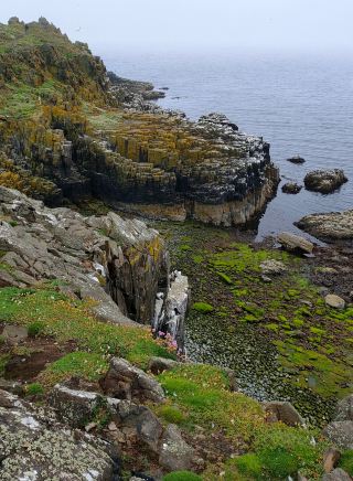 Scotland May Island landscape. 