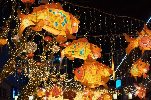 豫園人擠人？來古猗園看燈吧（人少燈不少）