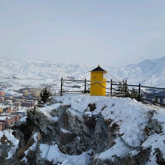 Hiking to a mountain in Altay city (west)