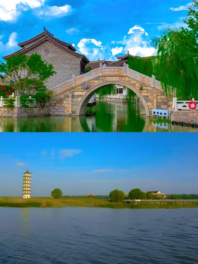 大縱湖位於江蘇省鹽城市鹽都區、泰州市興化兩地，地處里下河平原
